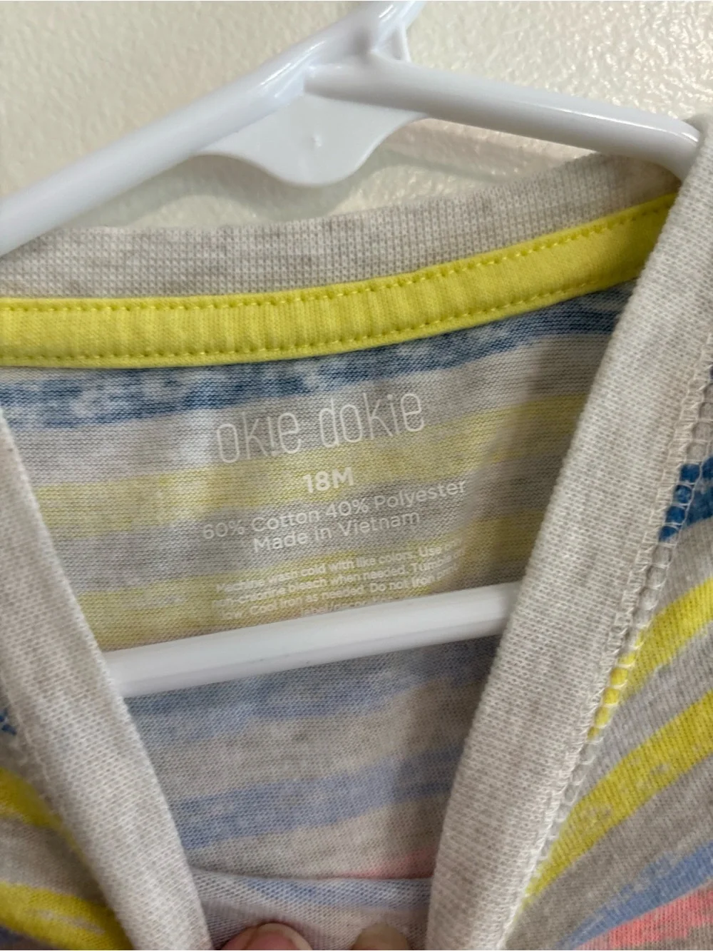 18 month summer t shirt baby boy bundle stripes neon colors